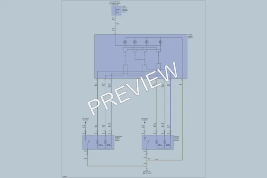 2003 Dodge 3500Sprinter Power Mirrors wiring diagram preview