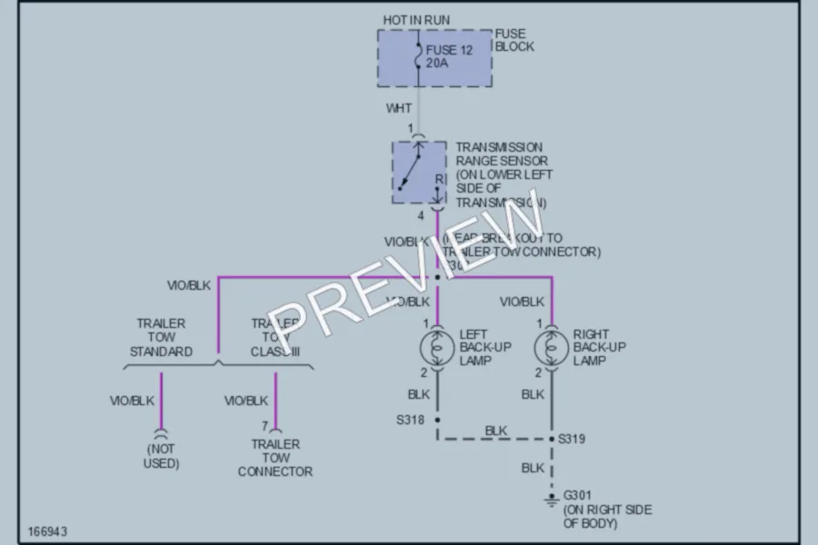 2003 Dodge B1500 Exterior Lights wiring diagram preview