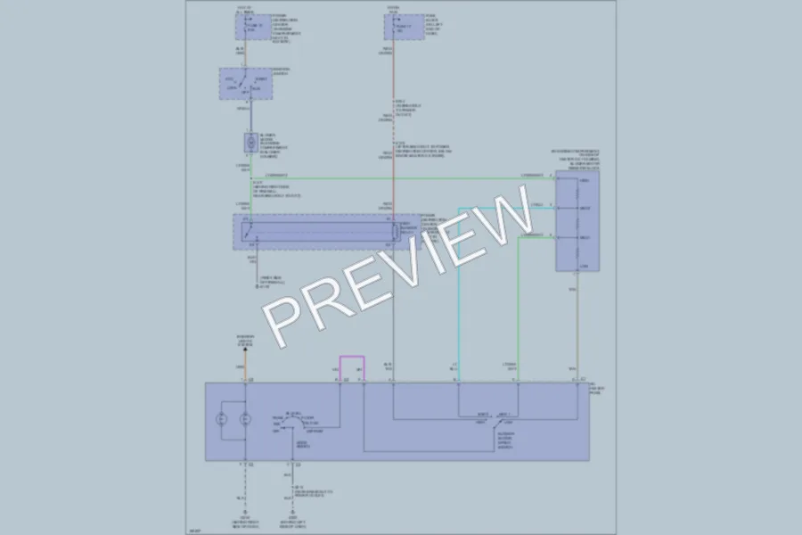 2003 Dodge B2500 Air Conditioning wiring diagram preview