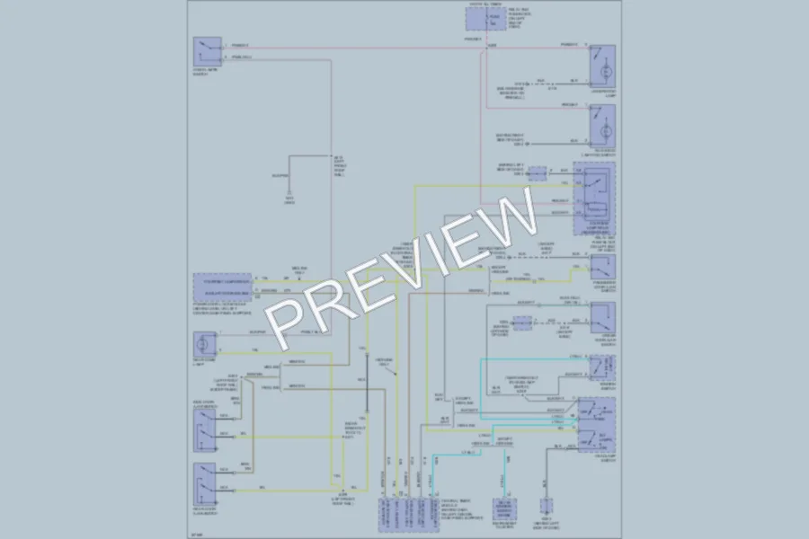 2003 Dodge B2500 Interior Lights wiring diagram preview