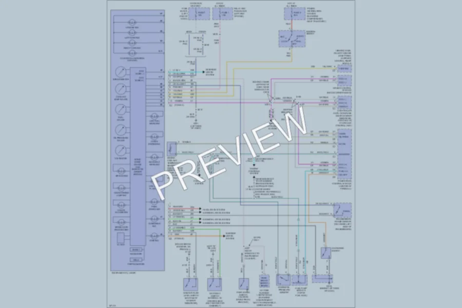 2003 Dodge B1500 Instrument Cluster wiring diagram preview