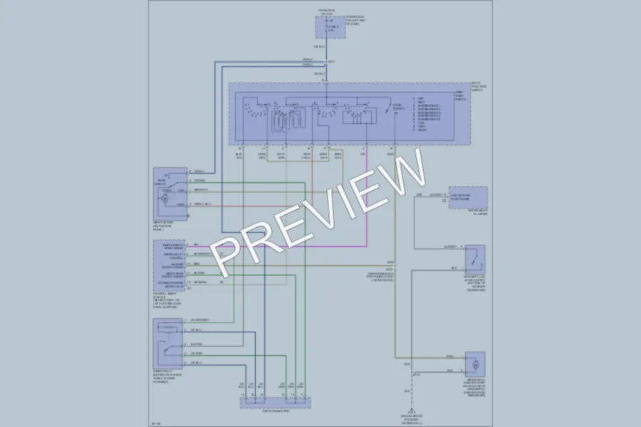 2003 Dodge B1500 Wiper Washer wiring diagram preview