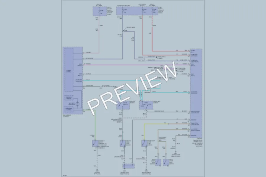 2003 Dodge B3500 Warning Systems wiring diagram preview