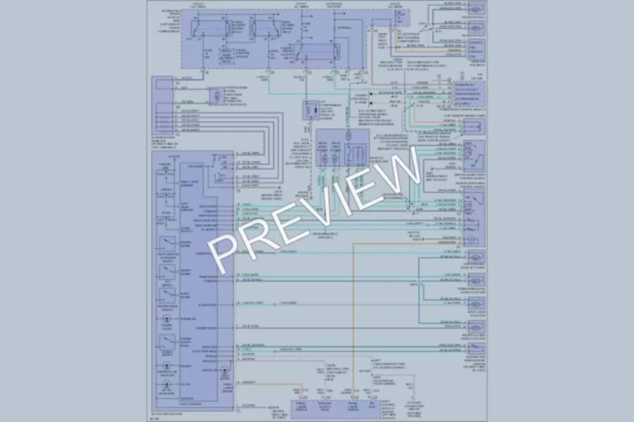 2003 Dodge Caravan Air Conditioning wiring diagram preview