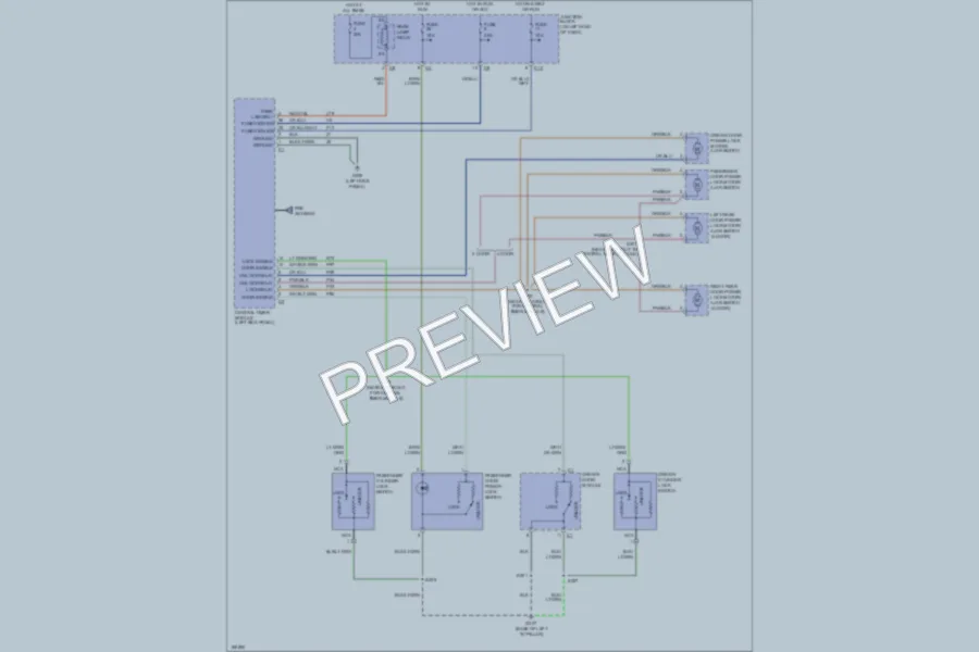 2003 Dodge Dakota Power Door Locks wiring diagram preview