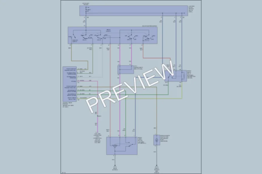 2003 Dodge Durango Wiper Washer wiring diagram preview