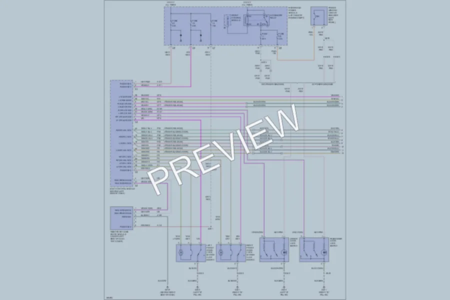 2003 Dodge GrandCaravan Power Door Locks wiring diagram preview