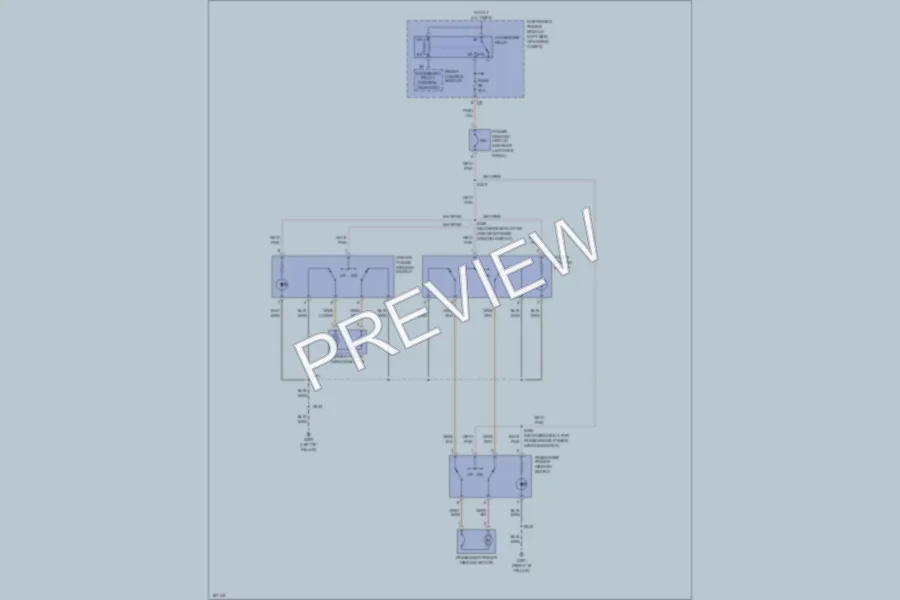 2003 Dodge GrandCaravan Power Windows wiring diagram preview