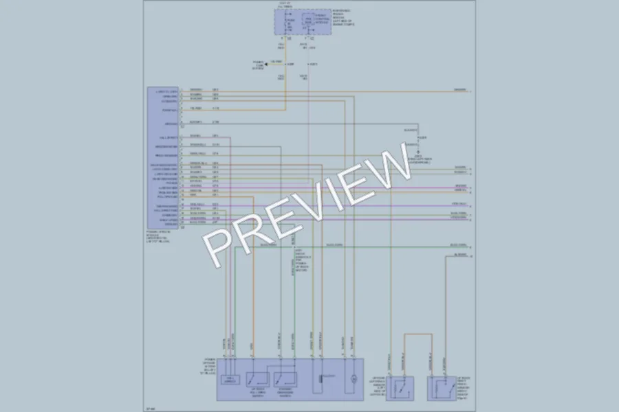 2003 Dodge GrandCaravan Trunk Tailgate Fuel Door wiring diagram preview