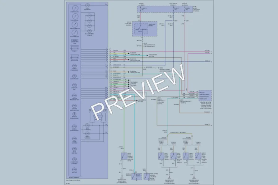 2003 Dodge Neon Instrument Cluster wiring diagram preview