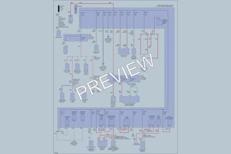 2003 Dodge Neon Power Distribution wiring diagram preview