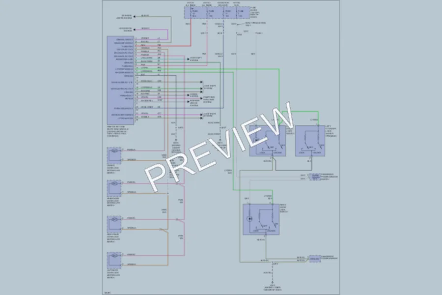 2003 Dodge Neon Power Door Locks wiring diagram preview