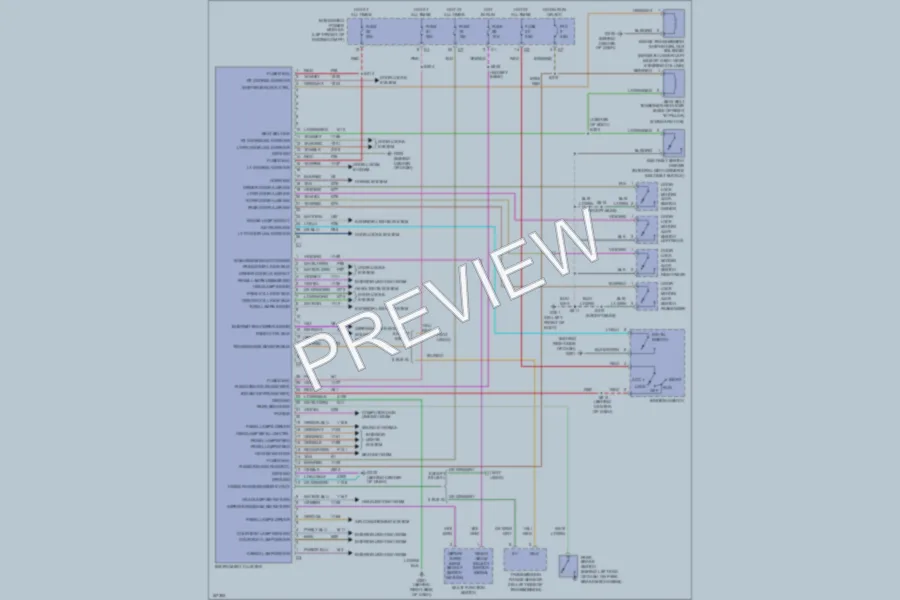 2003 Dodge R1500 Instrument Cluster wiring diagram preview
