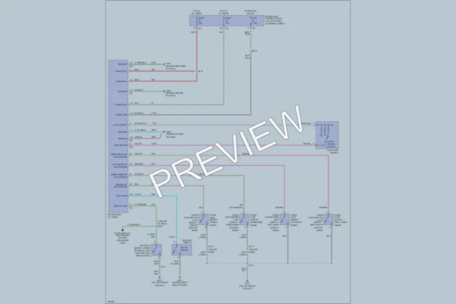 2003 Dodge R2500 Warning Systems wiring diagram preview