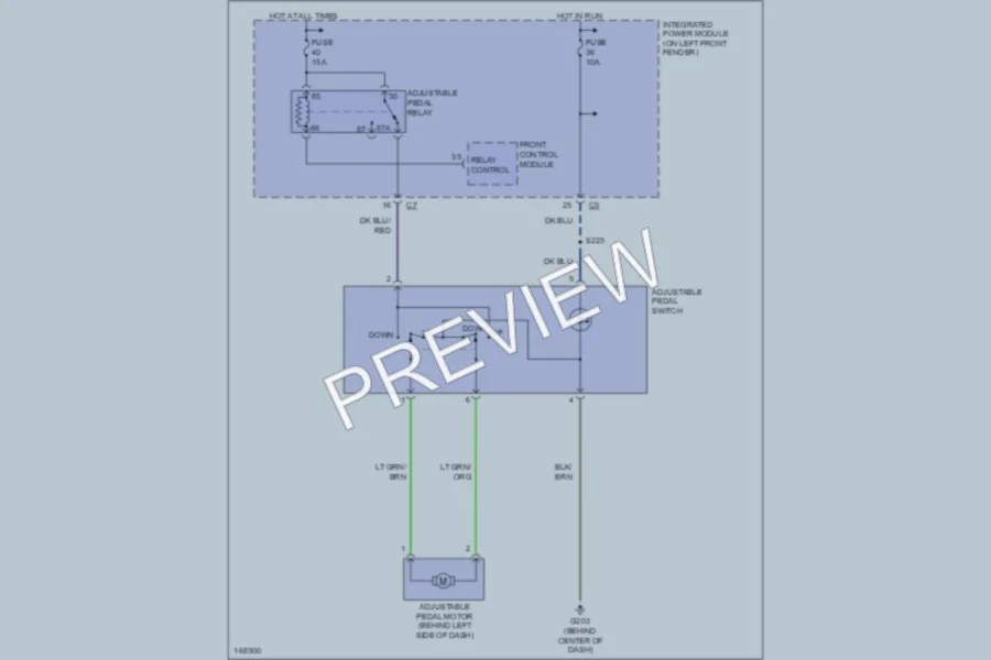 2003 Dodge R3500 Power Seats wiring diagram preview