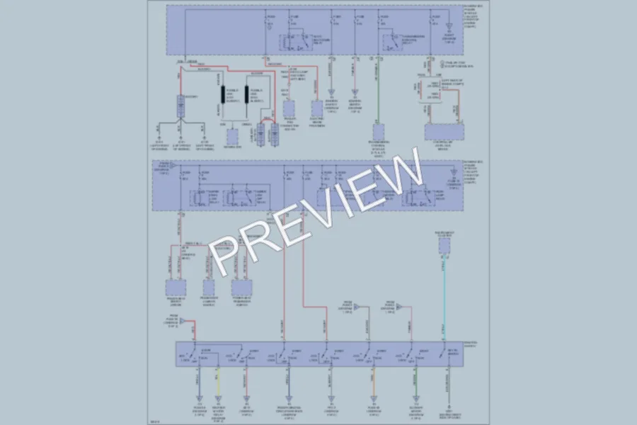 2003 Dodge R1500 Power Distribution wiring diagram preview