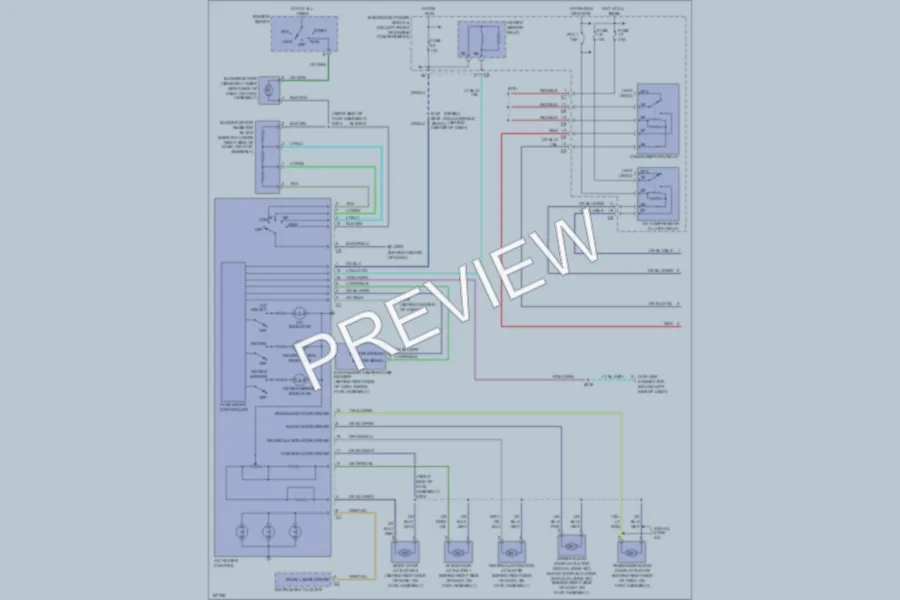 2003 Dodge R3500 Air Conditioning wiring diagram preview
