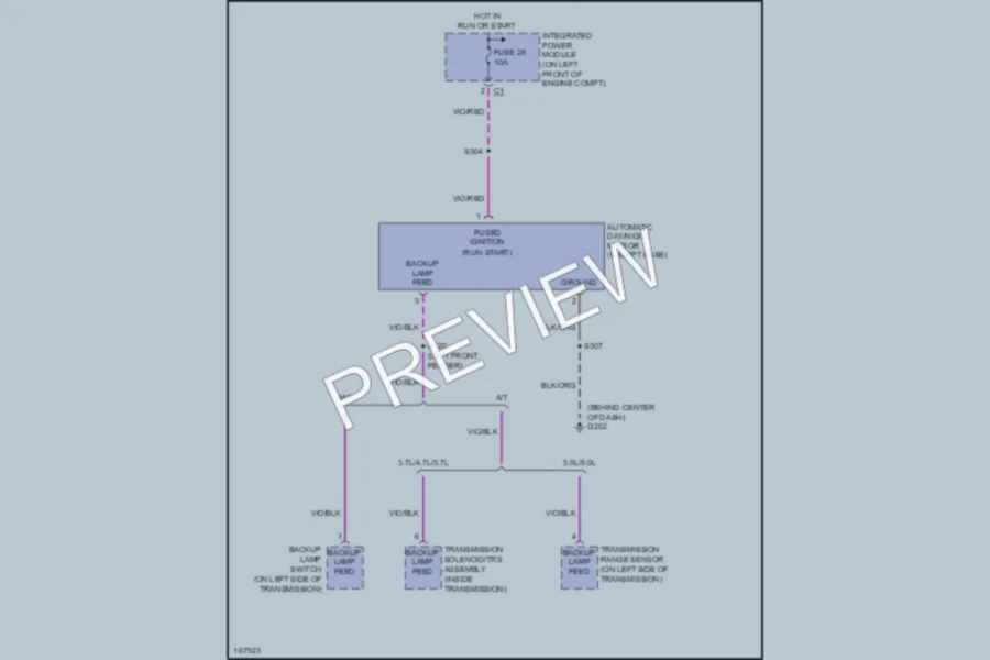 2003 Dodge R3500 Power Mirrors wiring diagram preview