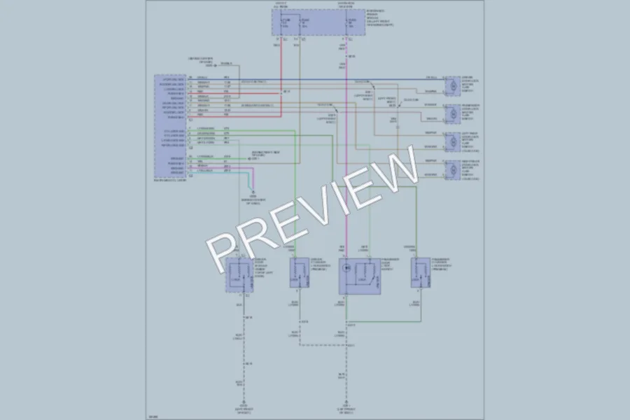 2003 Dodge R3500 Power Door Locks wiring diagram preview