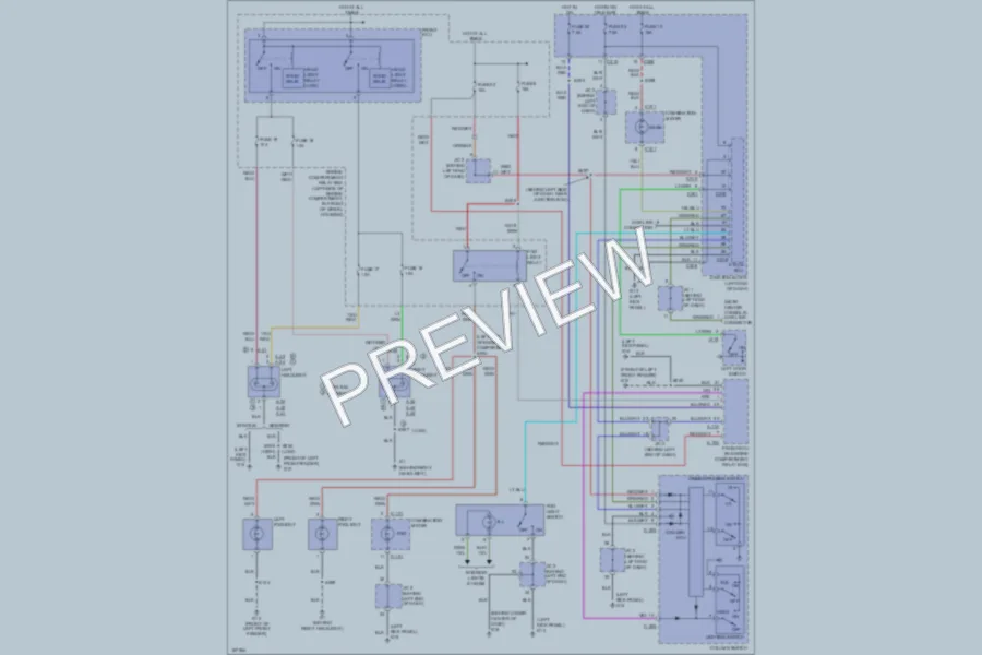 2003 Dodge 2D Coupe Headlights wiring diagram preview