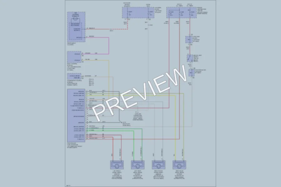 2003 Dodge 4D Sedan Anti Lock Brakes wiring diagram preview