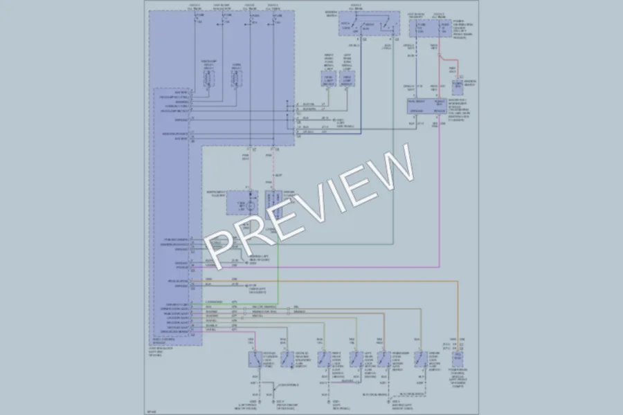 2003 Dodge 4D Sedan Anti Theft wiring diagram preview