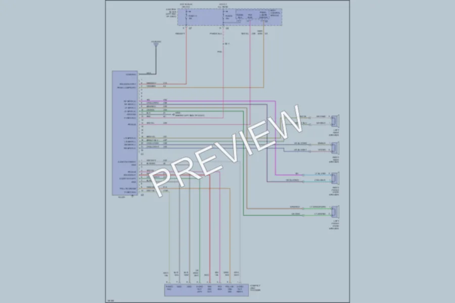 2003 Dodge 4D Sedan Radio wiring diagram preview