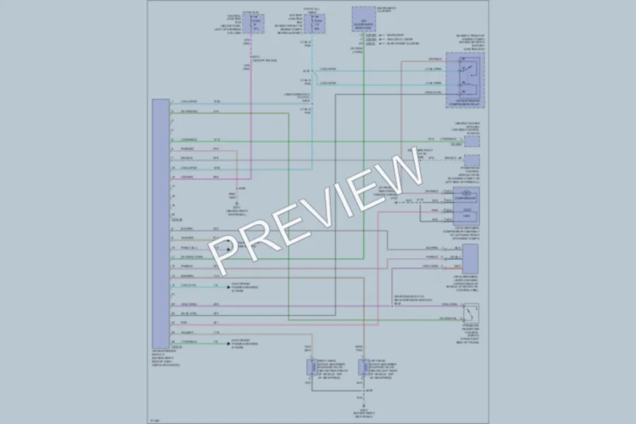 2003 Ford CrownVictoria Electronic Suspension wiring diagram preview