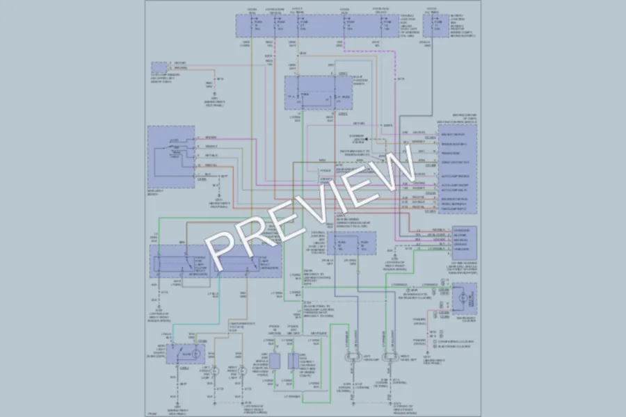 2003 Ford CrownVictoria Headlights wiring diagram preview