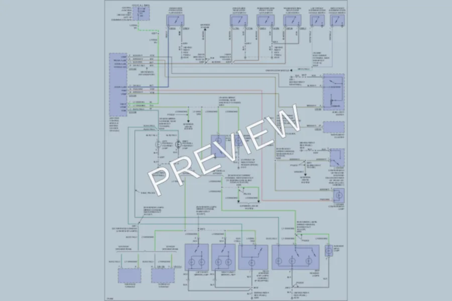 2003 Ford CrownVictoria Interior Lights wiring diagram preview