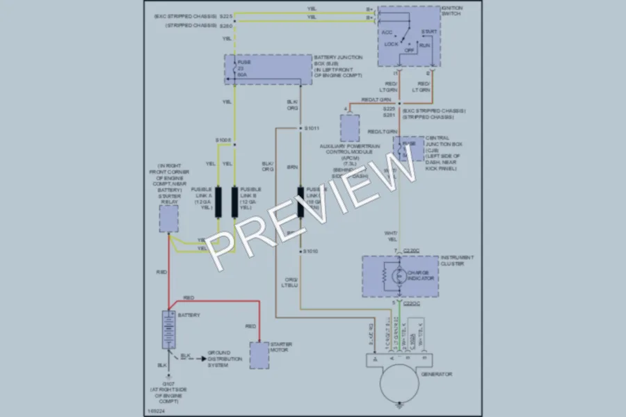 2003 Ford E150 Starting Charging wiring diagram preview