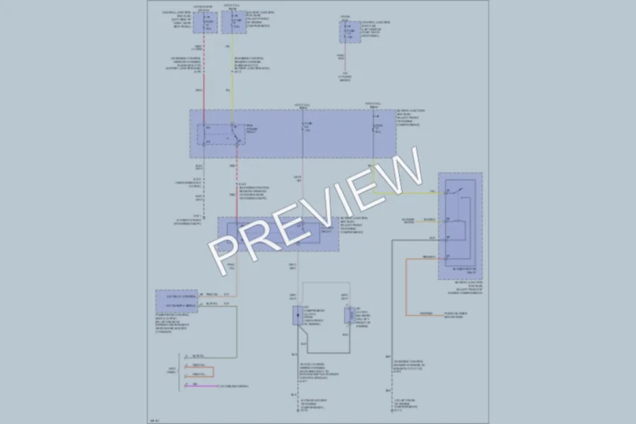 2003 Ford E250 Air Conditioning wiring diagram preview