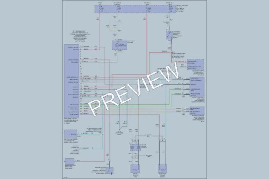 2003 Ford E250 Supplemental Restraints wiring diagram preview
