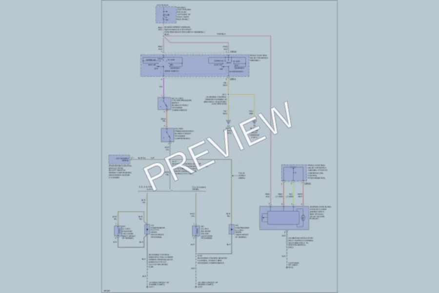 2003 Ford E350 Super Duty Air Conditioning wiring diagram preview