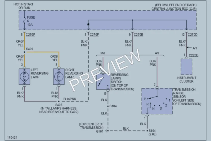 2003 Ford Escape Exterior Lights wiring diagram preview
