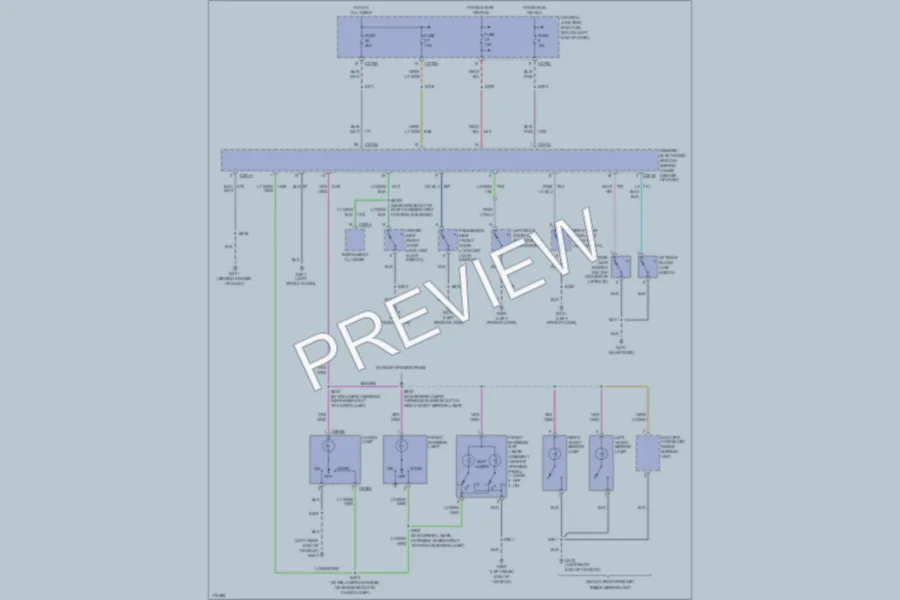 2003 Ford Escape Interior Lights wiring diagram preview