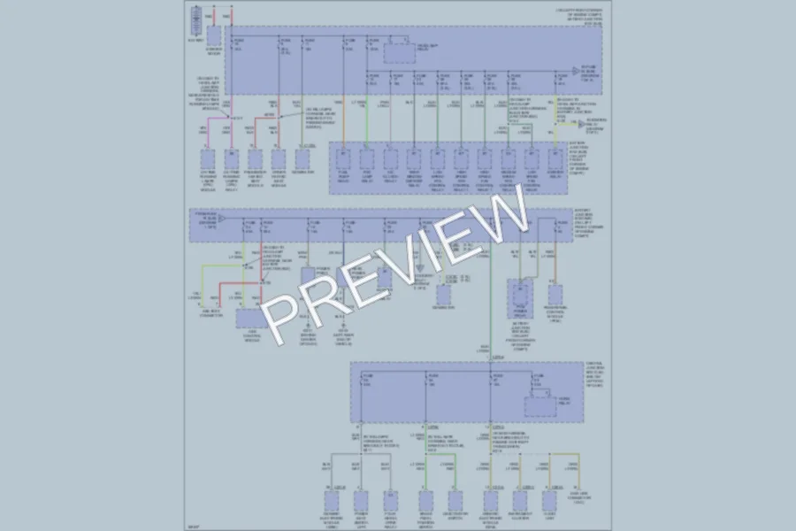 2003 Ford Escape Power Distribution wiring diagram preview