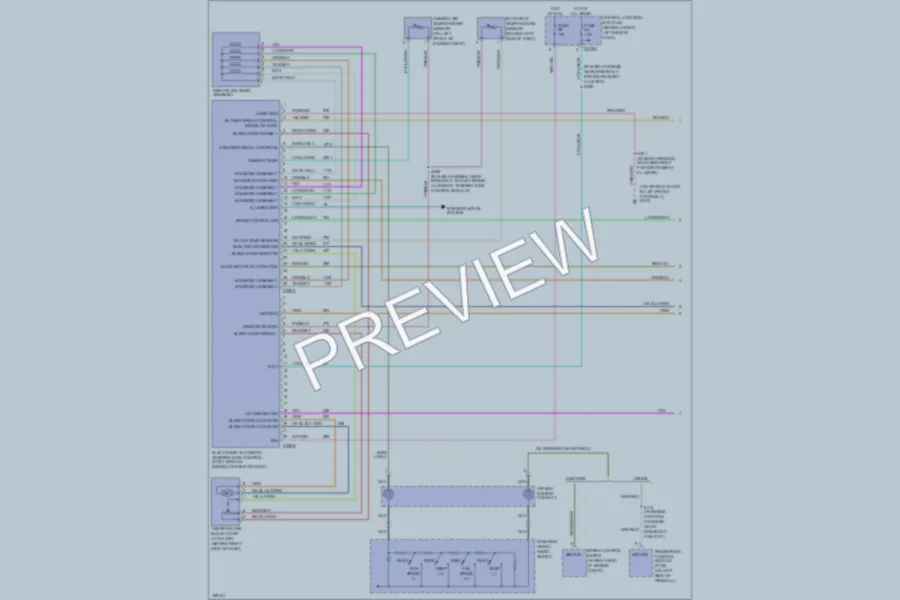 2003 Ford Excursion Air Conditioning wiring diagram preview