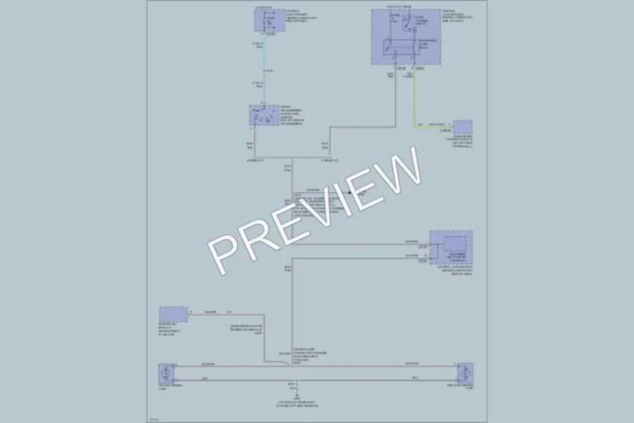2003 Ford Excursion Exterior Lights wiring diagram preview
