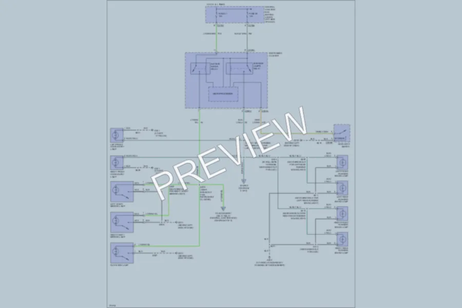 2003 Ford Excursion Interior Lights wiring diagram preview