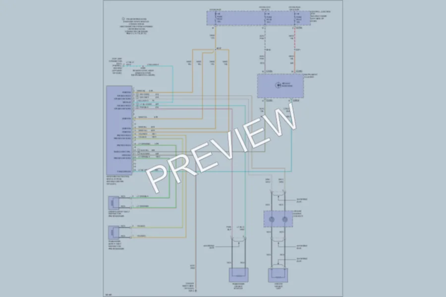 2003 Ford Excursion Supplemental Restraints wiring diagram preview
