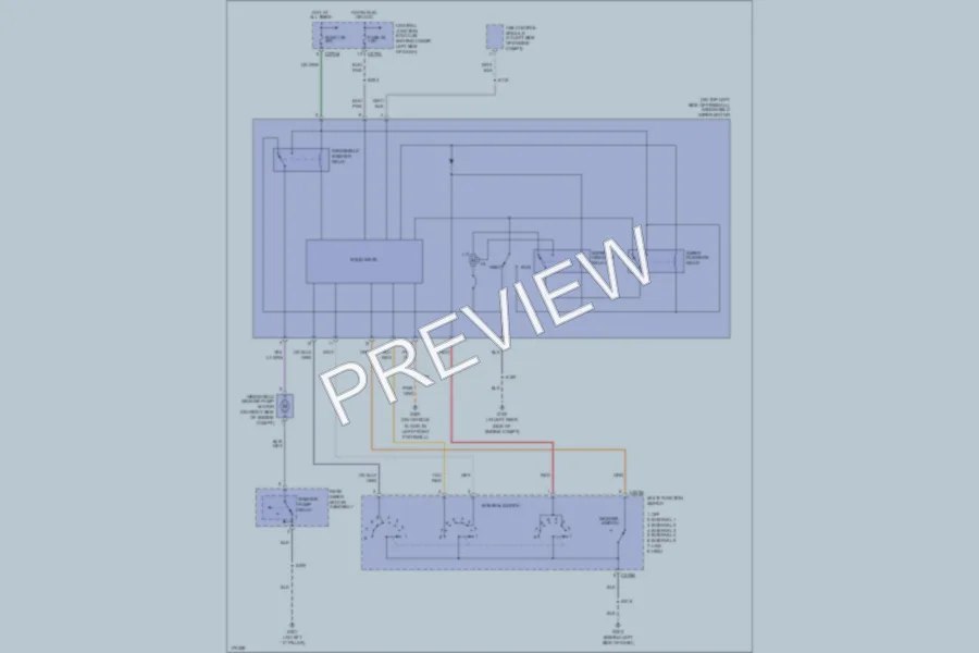2003 Ford Excursion Wiper Washer wiring diagram preview