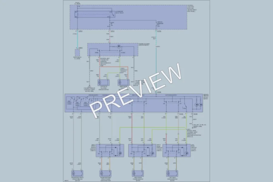 2003 Ford Expedition Power Windows wiring diagram preview