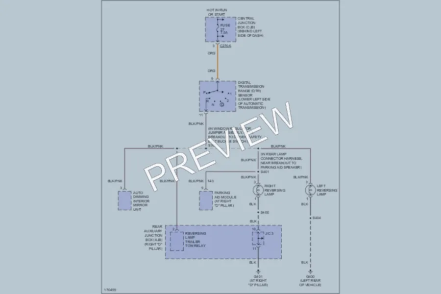 2003 Ford Explorer Exterior Lights wiring diagram preview