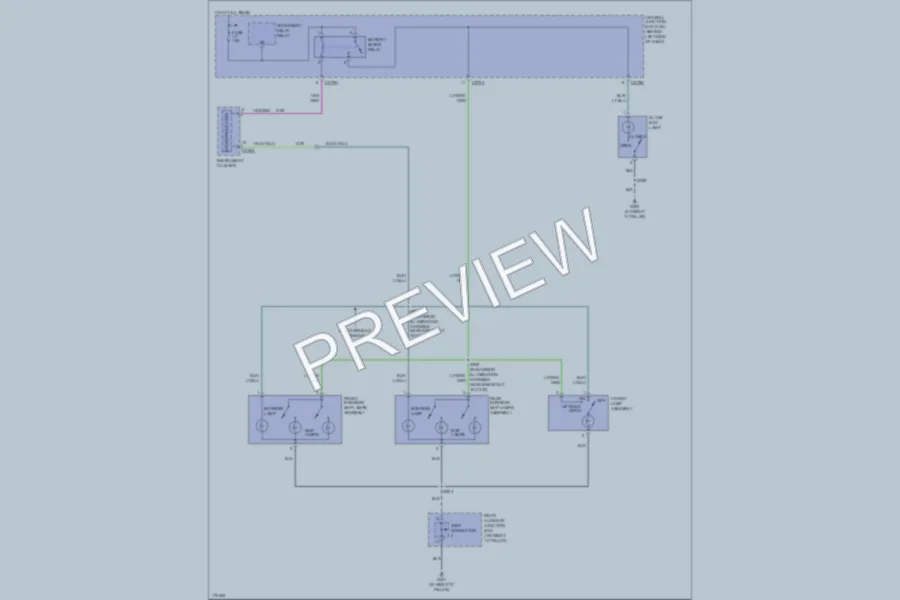 2003 Ford Explorer Interior Lights wiring diagram preview