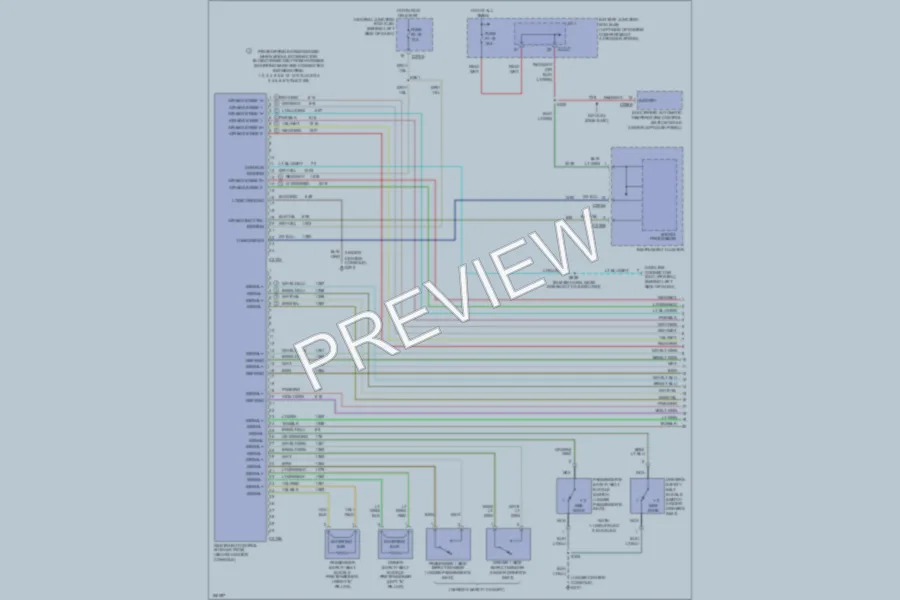 2003 Ford Explorer Supplemental Restraints wiring diagram preview