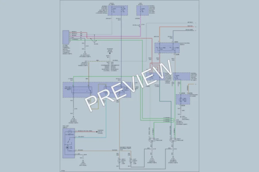 2003 Ford ExplorerSport Headlights wiring diagram preview