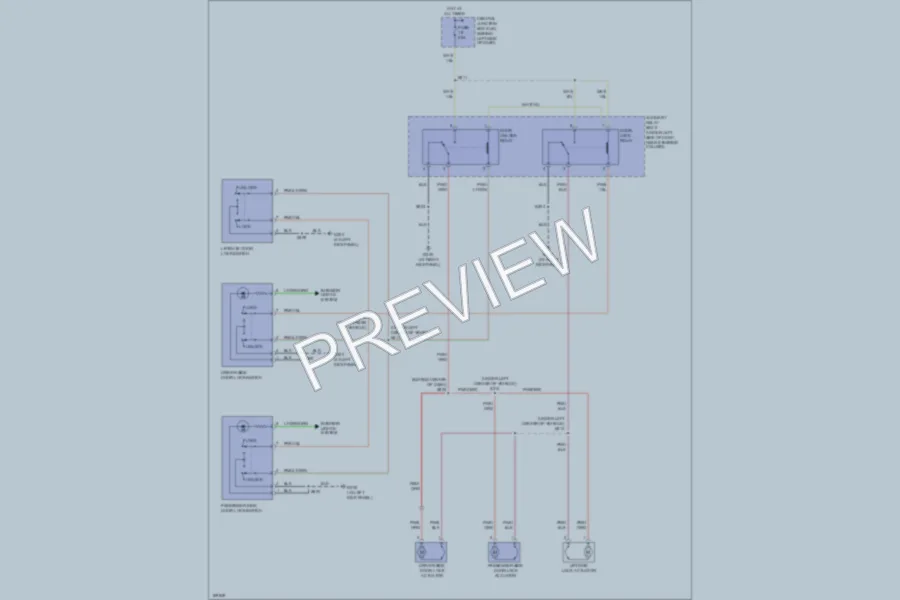 2003 Ford ExplorerSport Power Door Locks wiring diagram preview