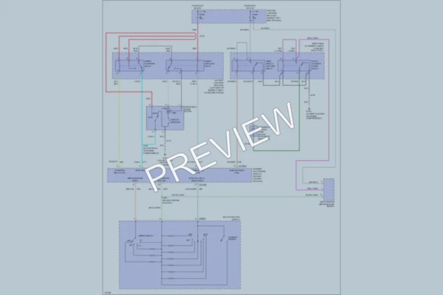 2003 Ford ExplorerSport Wiper Washer wiring diagram preview