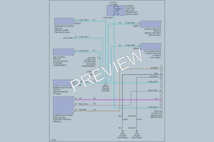 2003 Ford ExplorerSportTrac Computer Data Lines wiring diagram preview